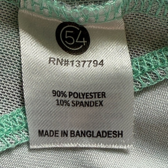 Chase 54 Athletic Green Patterned Women's Top size small - Picture 5 of 8